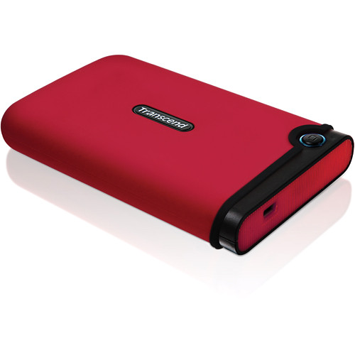 Transcend 320GB StoreJet 25M Portable Hard Drive (Red)