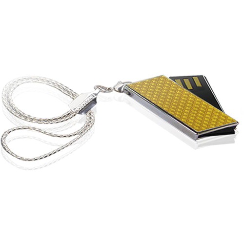 Transcend 4GB JetFlash V90 Mini Flash Drive (Gold Pizzaz)