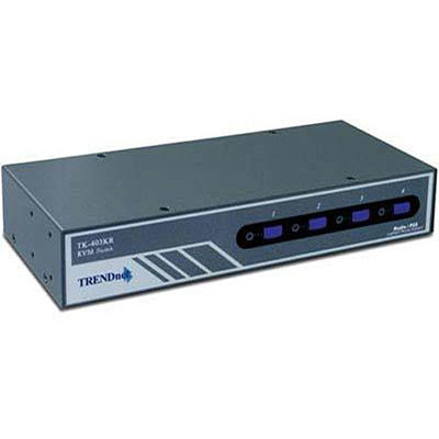 TRENDnet 4-Port Audio KVM Switch - VGA, PS/2
