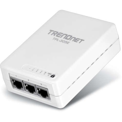 TRENDnet TPL-305E 3-Port 200Mbps Powerline AV Adapter