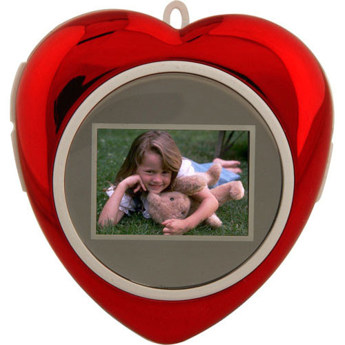 Tricod DigiFrame 1.1" Heart-Shaped Mini Digital Picture Frame (Red)