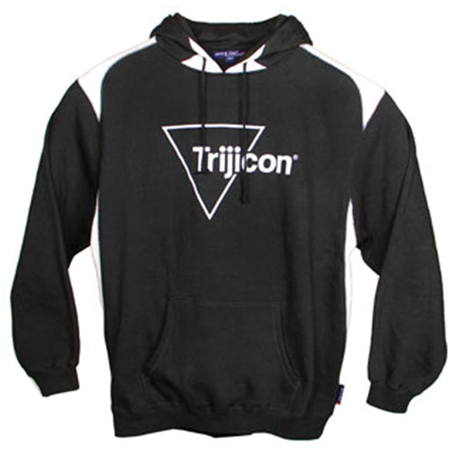 Trijicon Pull Over Hooded Sweatshirt - Black with White Trijicon Logo
