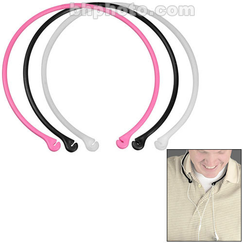 TuneTether Earbud Holder - 3 Pack - White, Pink and Black
