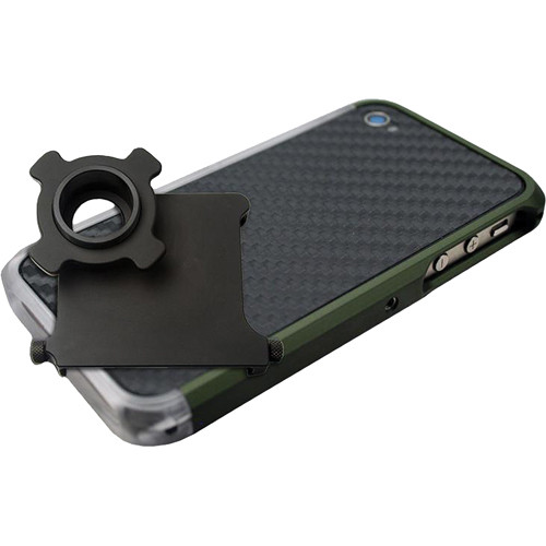 US NightVision iTelligent iPhone 4/4S Case & Adapter - OD Green Carbon Clear