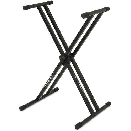 Ultimate Support IQ-2000 X- Style Double Brace Keyboard Stand (Black)