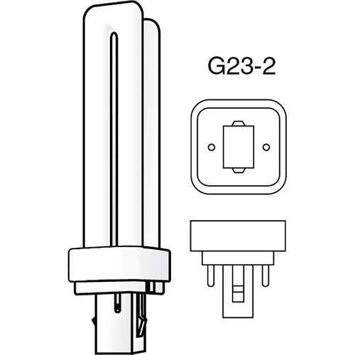 Ushio 9W Double Tube, 2P Base, 2700K