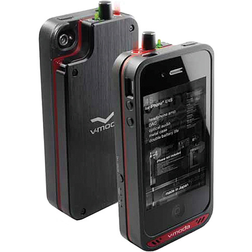 V-MODA Vamp Headphone Amp / Battery Pack for iPhone 4/4S (Black/Red)