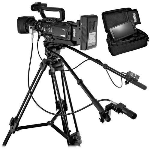 VariZoom VZ-USJVC-ROCK Focus Control Kit, Includes Focus/Zoom Controllers and 7" 16:9 LCD Field Monitor