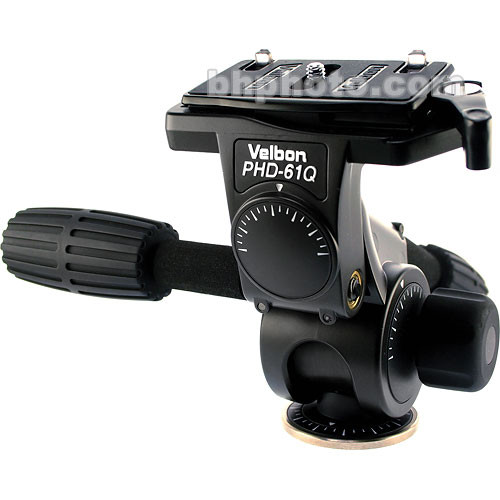 Velbon PHD-61Q Magnesium 3-Way Pan/Tilt Head, Large PHD-61Q B&H