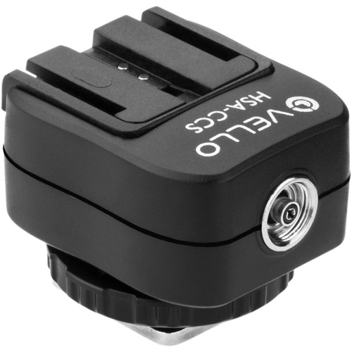 Vello Hot Shoe Adapter - Converts Standard Hot Shoe to Sony Hot Shoe + PC Socket