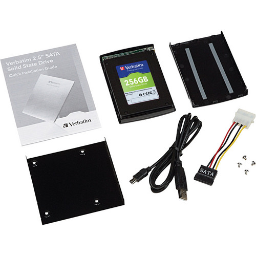 Verbatim 256 GB SATA II 2.5" Internal Solid State Drive Upgrade Kit