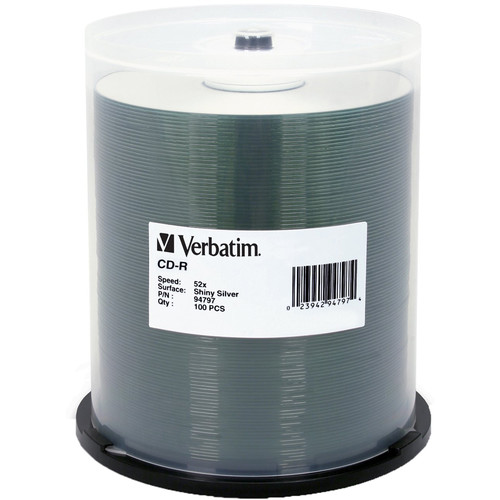 Verbatim CD-R Silver Silk Screen Disc (Spindle Pack of 100)