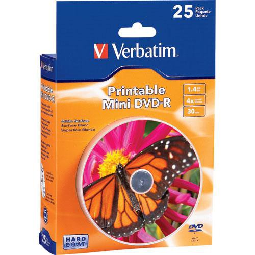 Verbatim Mini DVD-R 1.4GB Printable (25)