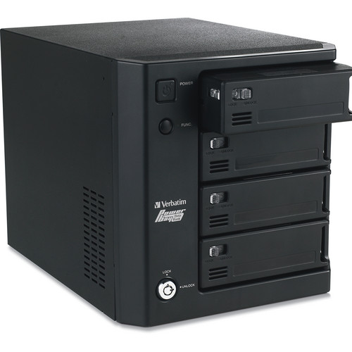 Verbatim 2TB PowerBay Quad RAID with 4 Removable Hard Drive Cartridges