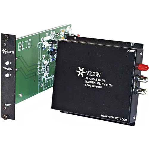 Vicon V703T Surface-Mount Two-Channel FM Fiber-Optic Multiplexer Transmitter