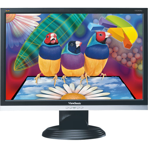 ViewSonic VA2026w 20" Widescreen LCD Computer Display with VGA/DVI (Black)
