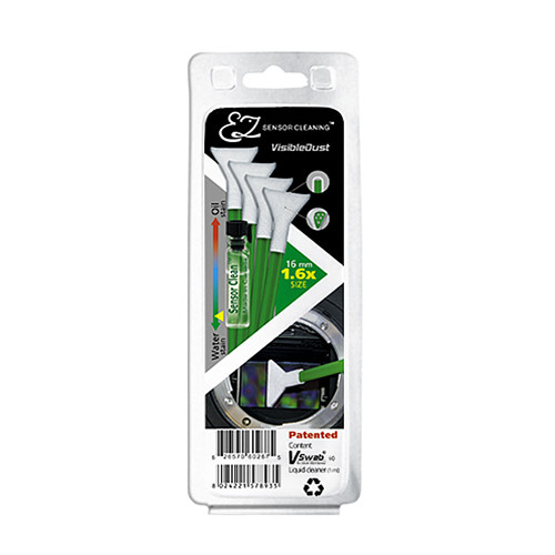 VisibleDust EZ Sensor Cleaning Kit with Sensor Clean and 4 Green 1.6x Vswabs