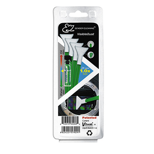 VisibleDust EZ Sensor Cleaning Kit with VDust Plus and 4 Green 1.0x Vswabs