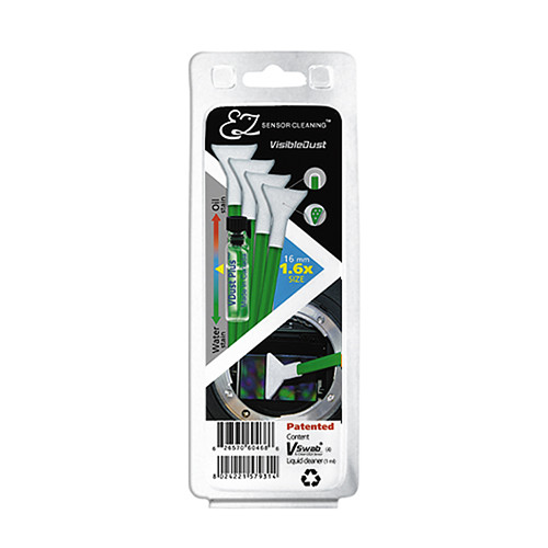 VisibleDust EZ Sensor Cleaning Kit with VDust Plus and 4 Green 1.6x Vswabs