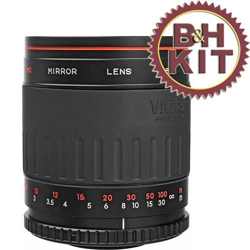Vivitar 500mm f/8 Series 1 Manual Focus Mirror Lens - with Canon FD T-Mount