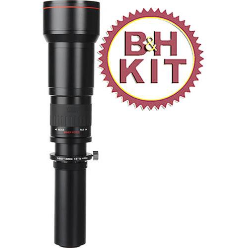 Vivitar 650-1300mm f/8-16 Manual Focus Lens - with Nikon SLR T-Mount