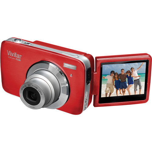 Vivitar iTwist F536 Digital Camera (Strawberry)