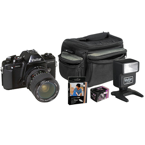 Vivitar V3800N 35mm SLR Camera with 28-70mm Lens & Deluxe Accessory Kit