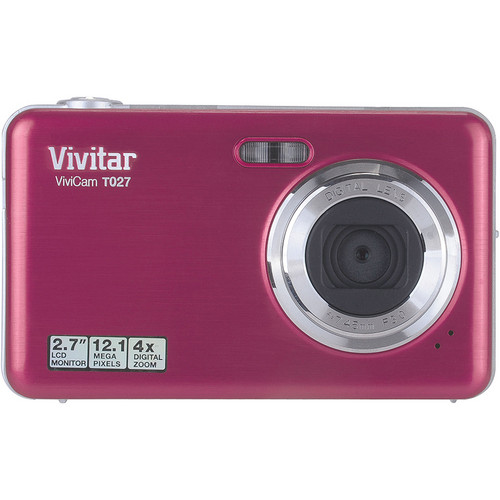 Vivitar ViviCam T027 Digital Camera (Pink) VT027-PINK B&H Photo