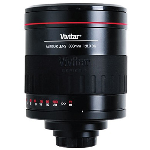 Vivitar 800MR 800mm f/8 Telephoto Mirror Lens for T-mount