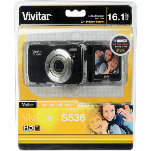 Vivitar ViviCam S536 Digital Camera (Black) VS536-BLK B&H Photo