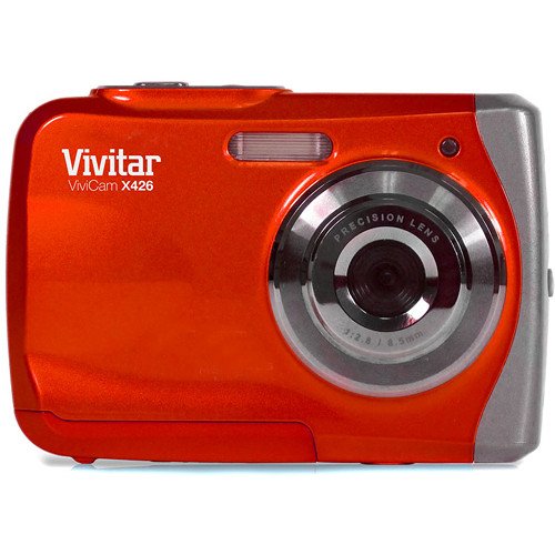 Vivitar ViviCam X426 Waterproof Digital Camera (Red) VX426-RED