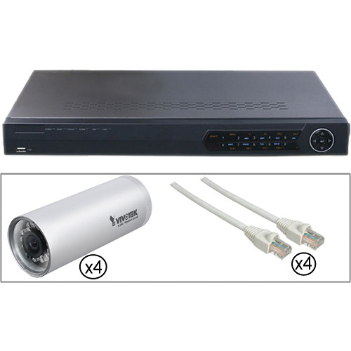Vivotek 4-Camera Outdoor Bundle Kit