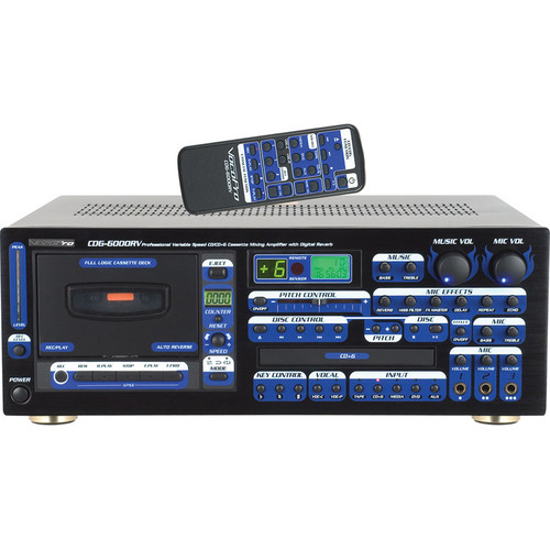 VocoPro CDG-6000RV Professional CD / CD+G & Cassette Mixing Amplifier