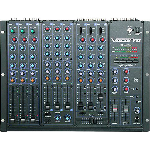 VocoPro KJM-7900 Plus - 6-Channel Karaoke, DJ and VJ Mixer with Digital Key Control
