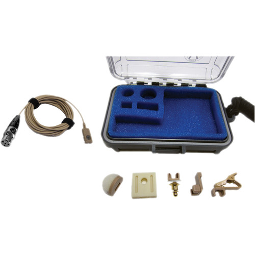 Voice Technologies VT500 Omnidirectional Lavalier Condenser Microphone (Beige, TA4 Female Connector)