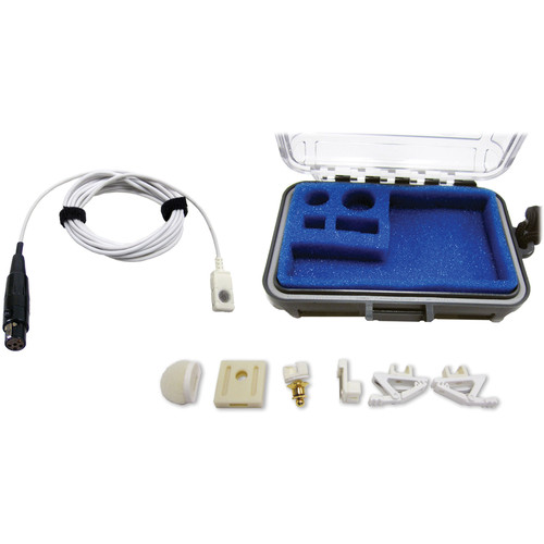 Voice Technologies VT500 Omnidirectional Lavalier Condenser Microphone (White, TA5 Female Connector)