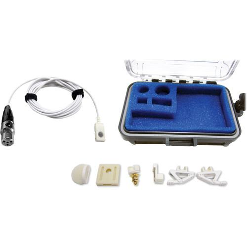 Voice Technologies VT500 Omnidirectional Lavalier Condenser Microphone (White, TA4 Female Connector)