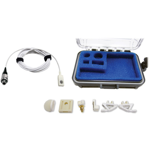 Voice Technologies VT500 Omnidirectional Lavalier Condenser Microphone (White, LEMO 3-Pin Connector)