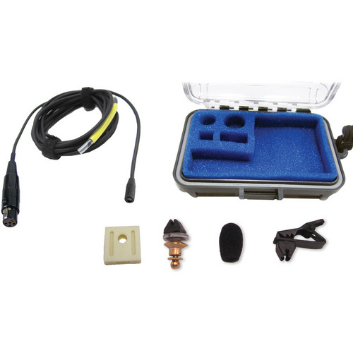 Voice Technologies VT403 Vocal Omnidirectional Lavalier Microphone with TA5F Connector (Black)