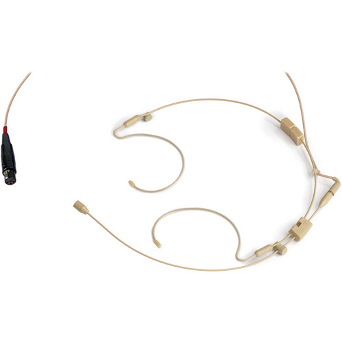 Voice Technologies VT702 Lightweight Headworn Microphone (Beige)