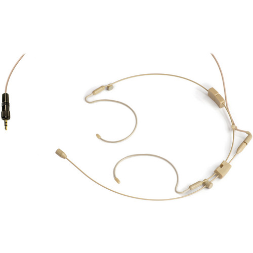 Voice Technologies VT702 Lightweight Headworn Microphone (Beige)