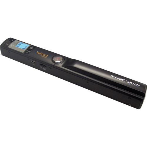 VuPoint Solutions Magic Wand Portable Scanner With 1.0" Color LCD (Black)