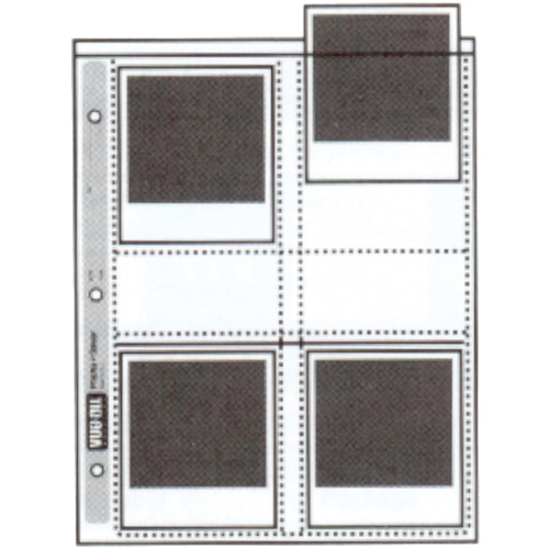Vue-All Photo Saver Archival Storage Page, 4x4.5", Holds 8 Prints - 100 Pack