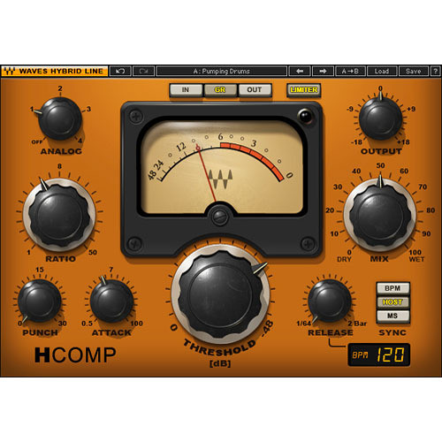 Waves H-Comp - Hybrid Compressor Plug-In (Native)
