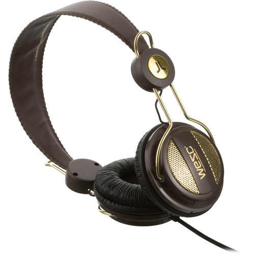 WeSC Oboe Golden On-Ear Stereo Headphones (Dark Chocolate)
