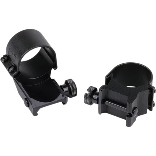 Weaver Detachable Extra High Extension Top Mount Rings (Gloss Black, 1")