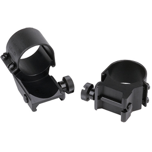 Weaver Detachable High Extension Top Mount Rings (Gloss Black, 1")