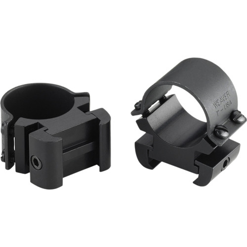 Weaver Sure Grip Windage Adjustable 1" Medium Riflescope Rings (Black)
