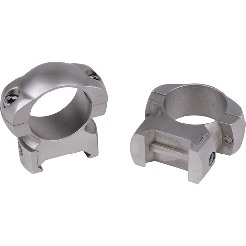 Weaver Grand Slam Top Mount Riflescope Rings (Pair, 1" High, Silver)