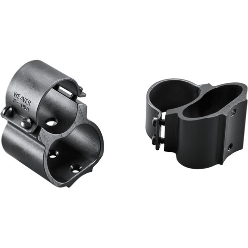 Weaver Steel Lock Mount See-Thru Riflescope Rings for 1" Remington 742/760 (Black)